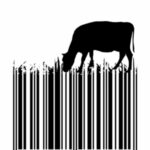 Cow Eating Grass Barcode