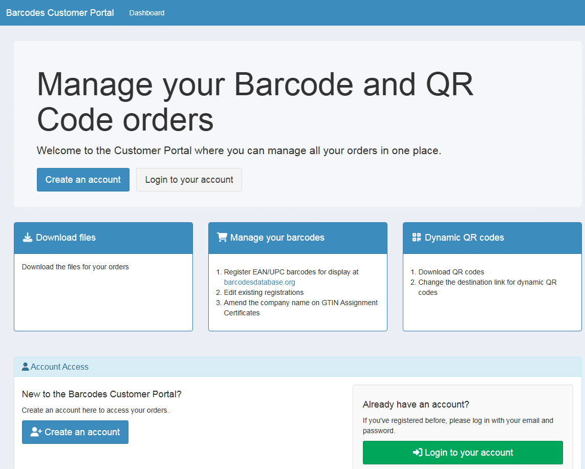 Portal homepage